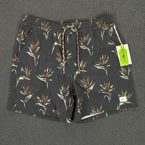 Katin Lilo Multi Volley Swim Shorts Mens Medium Lead Gray Lined Trunks Hybrid